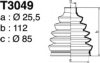 DEPA T3049 Bellow Set, drive shaft